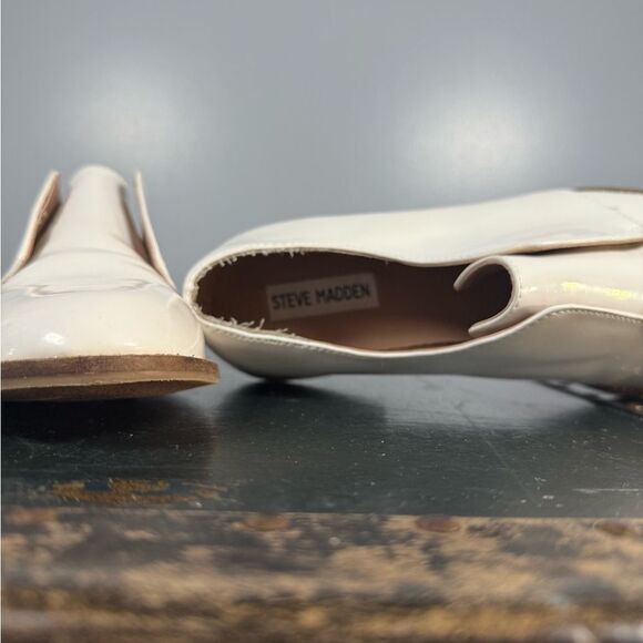 Steve Madden Danny’s Shoes Womens Size 8 Comfort Loafers Dress Cream Color - Picture 3 of 6